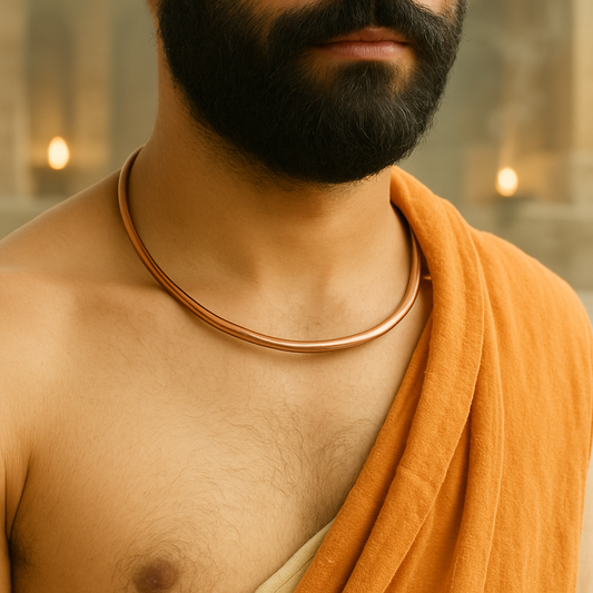 Pure Copper Neck Cuff / Neck Kada for Men