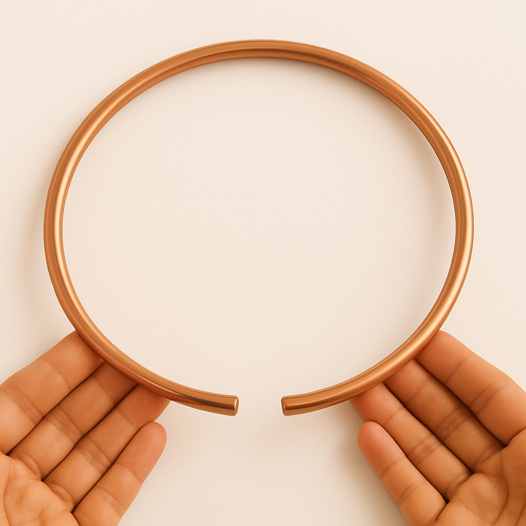 Pure Copper Neck Cuff / Neck Kada for Men