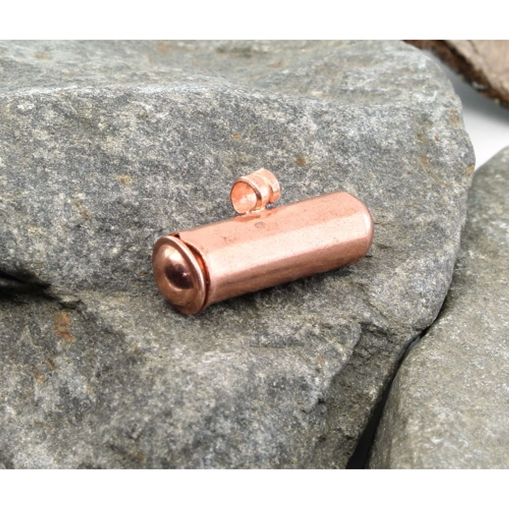 Pure Copper Locket Pendant Container (Open able) for red book remedy