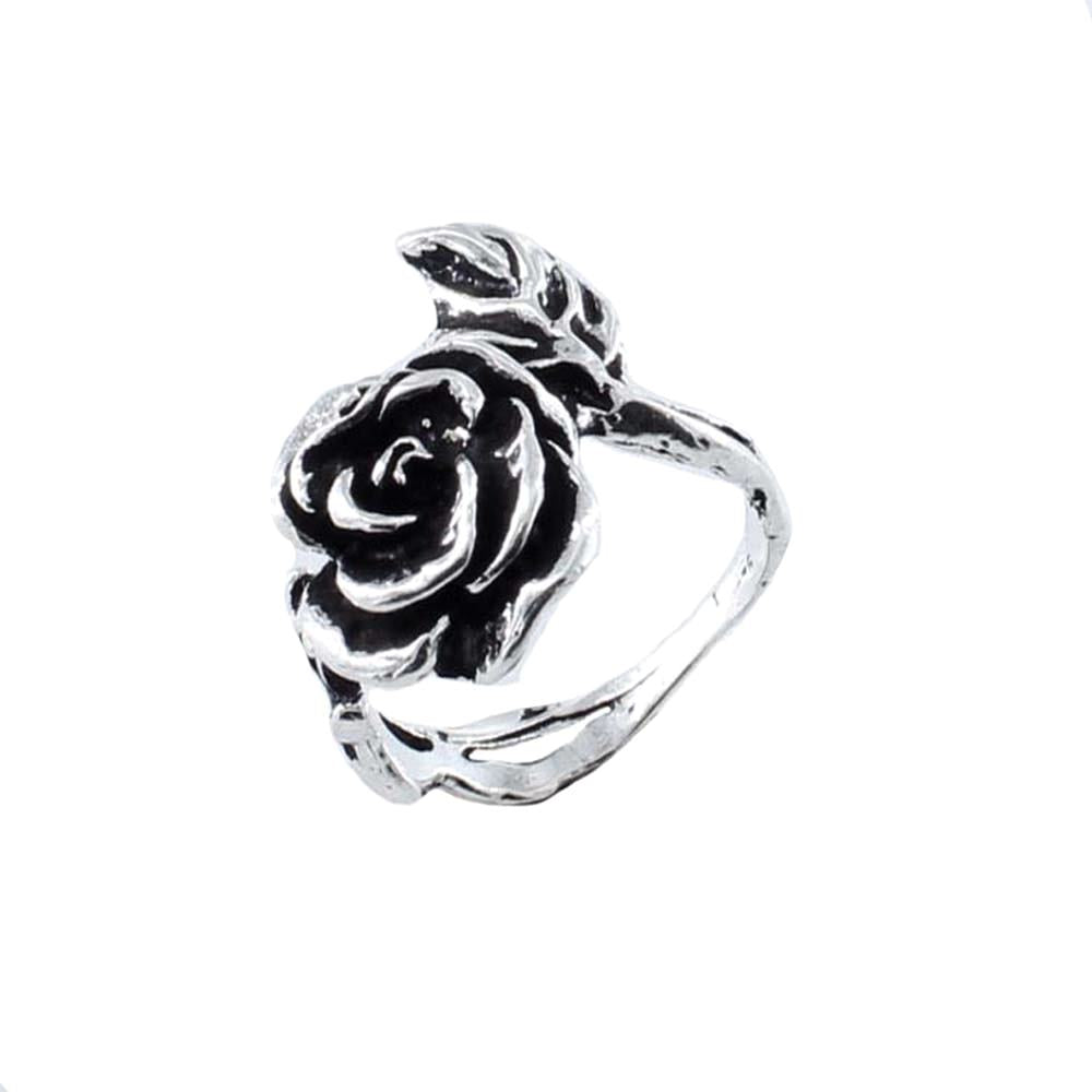 Real Sterling Silver Oxidized Women's ring