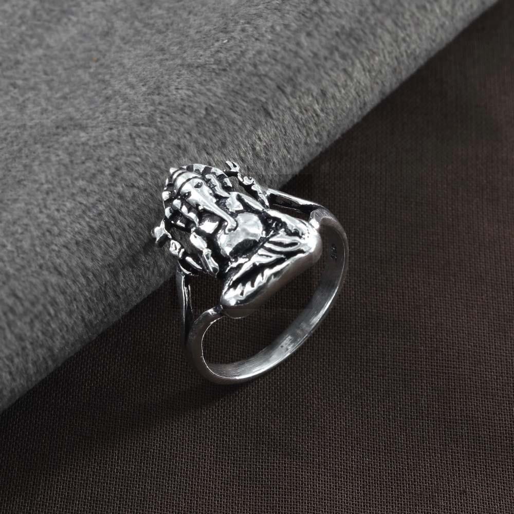 Real 925 Sterling Silver Oxidized Unisex Ring