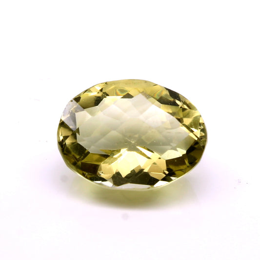 15Ct A+ NATURAL Lemon Quartz Oval Cut Faceted Gemstone