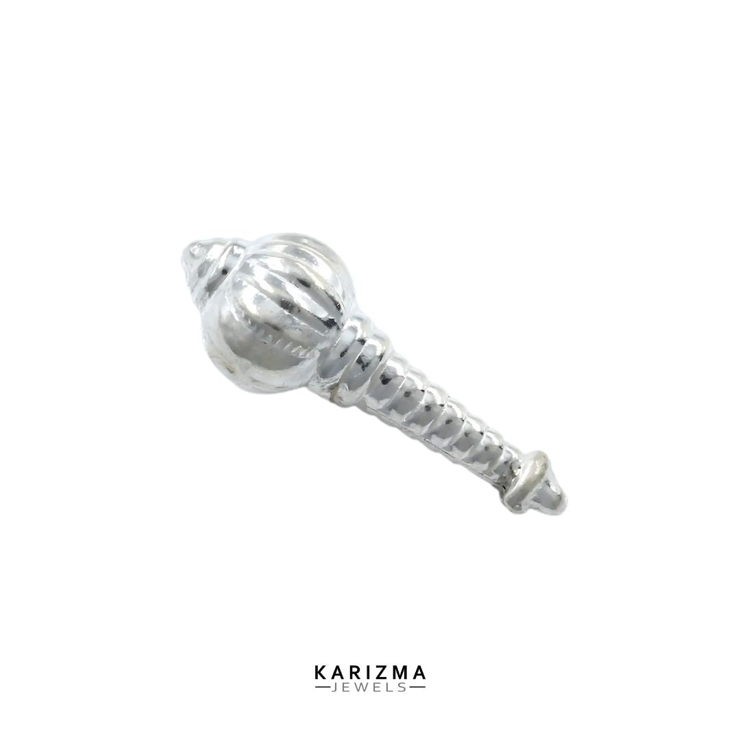 Real Silver Lord Hanuman Bajrangbali divine Gada/Mace for Lal kitab remedy