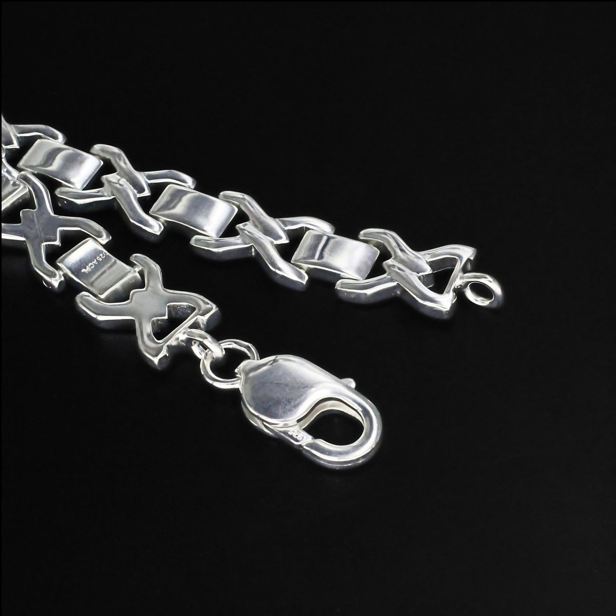 925 Sterling Silver Men's Gifting Link Chain Bracelet