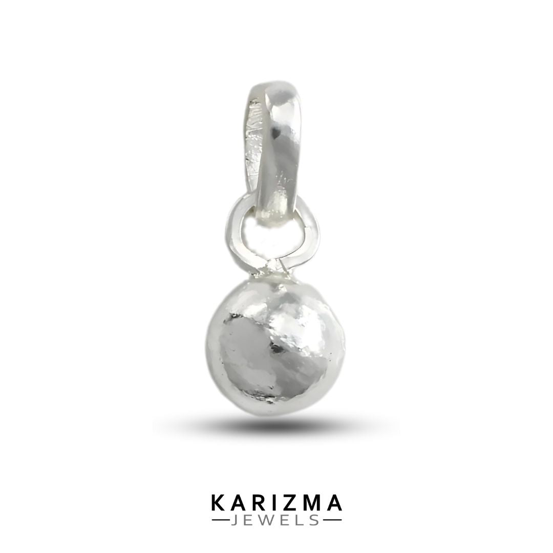 Pure Silver 10 Gram Ball Pendant for Lal Kitab remedy चांदी की गोली लॉकेट