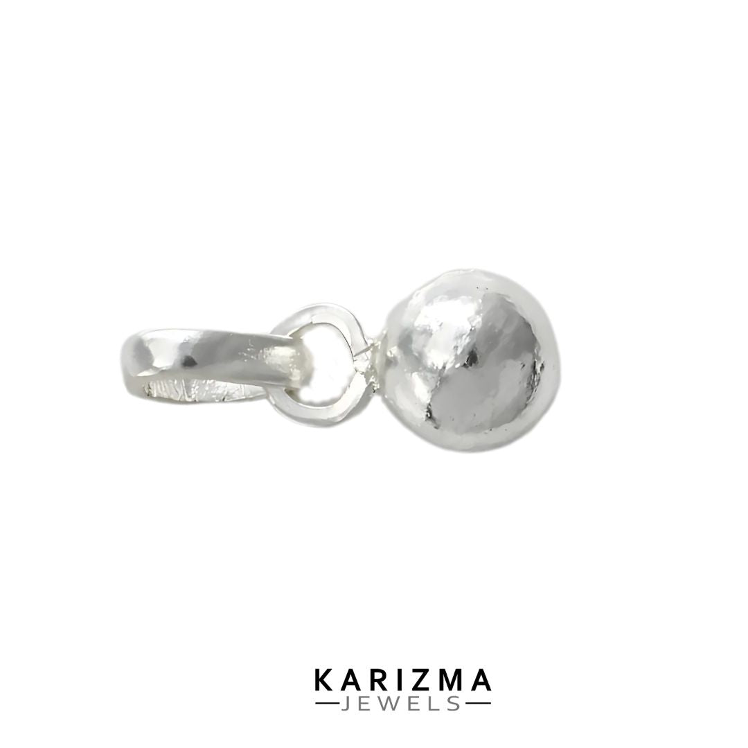 Pure Silver 10 Gram Ball Pendant for Lal Kitab remedy चांदी की गोली लॉकेट