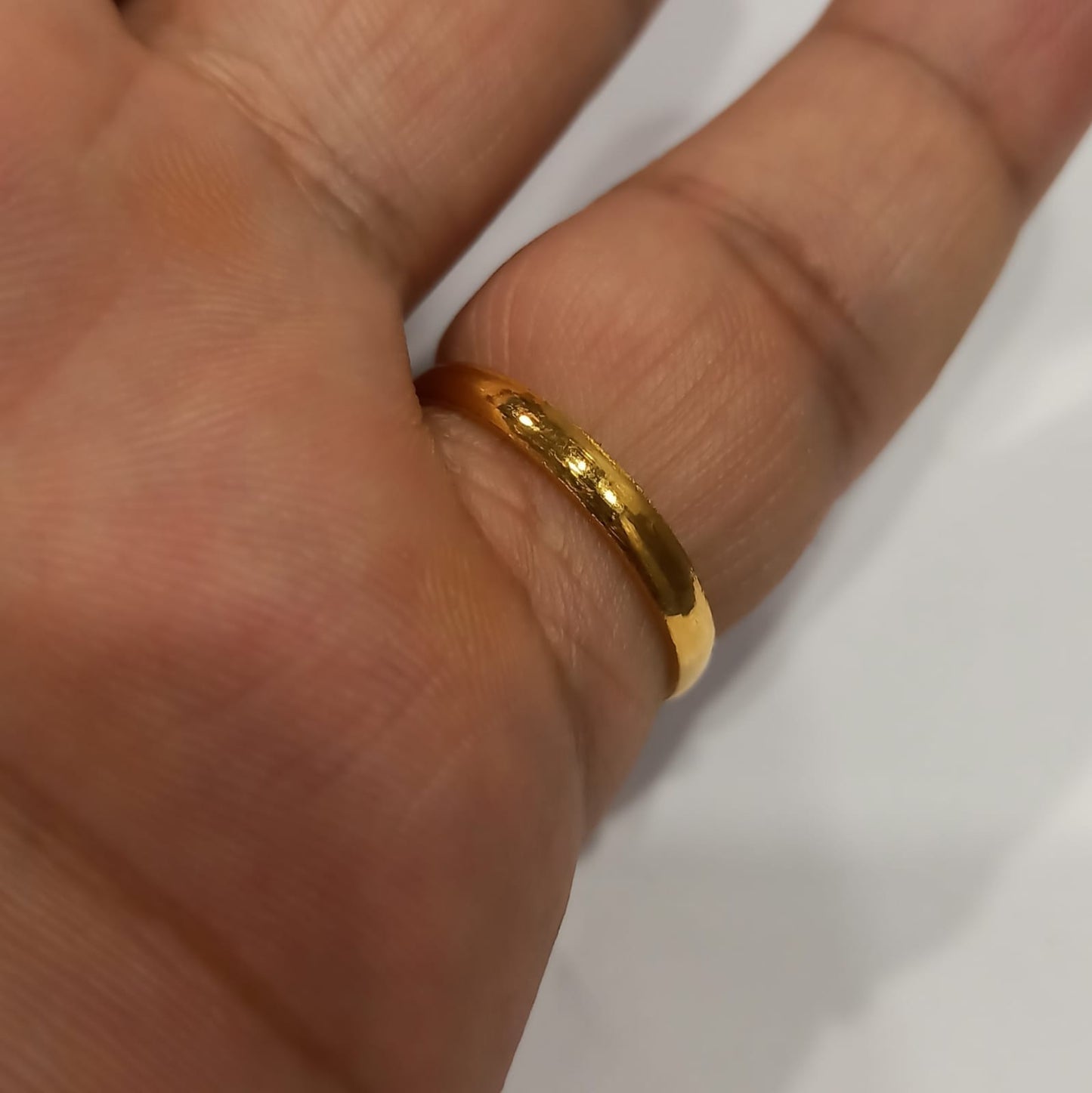 Pure Gold Jointless Challa finger Ring for astrology शुद्ध सोने का बेजोड़ छल्ला