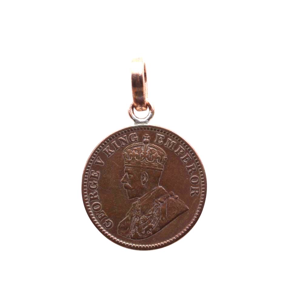 Old Copper Coin Pendant for Astrology