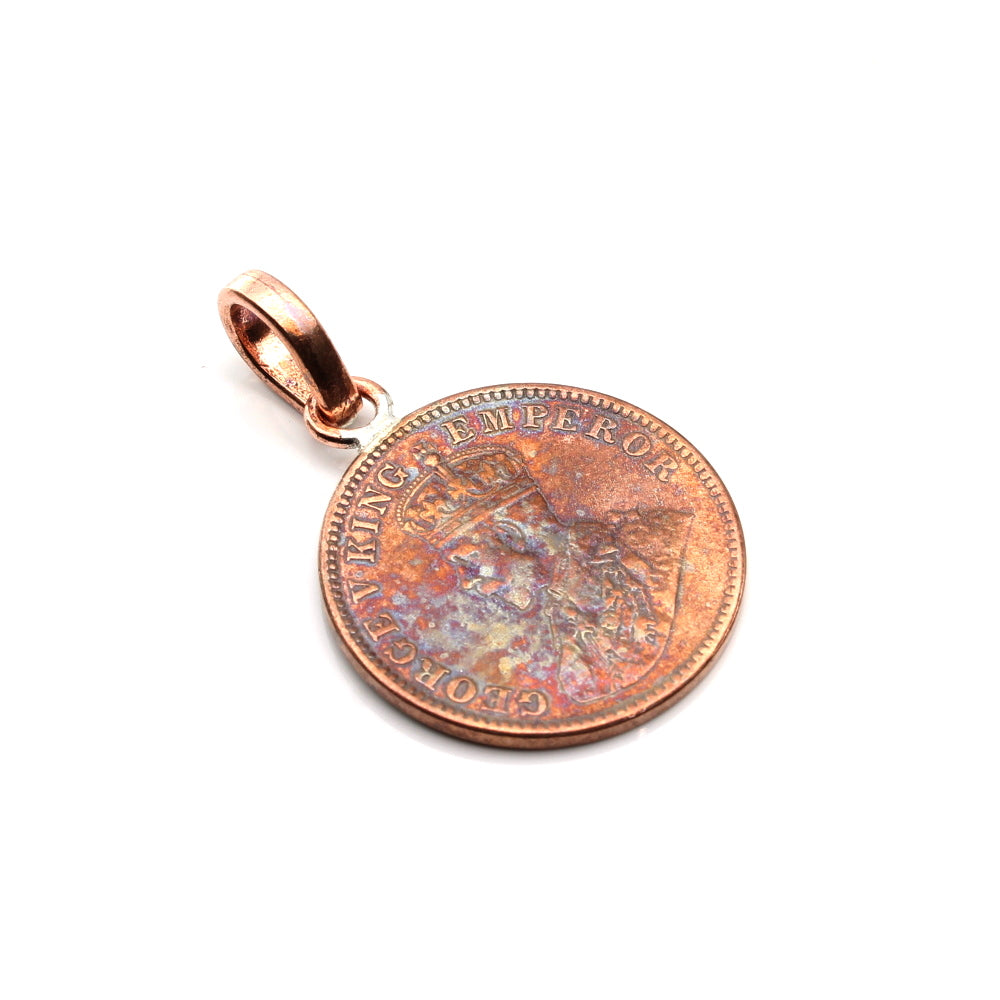 Old Copper Coin Pendant for Astrology