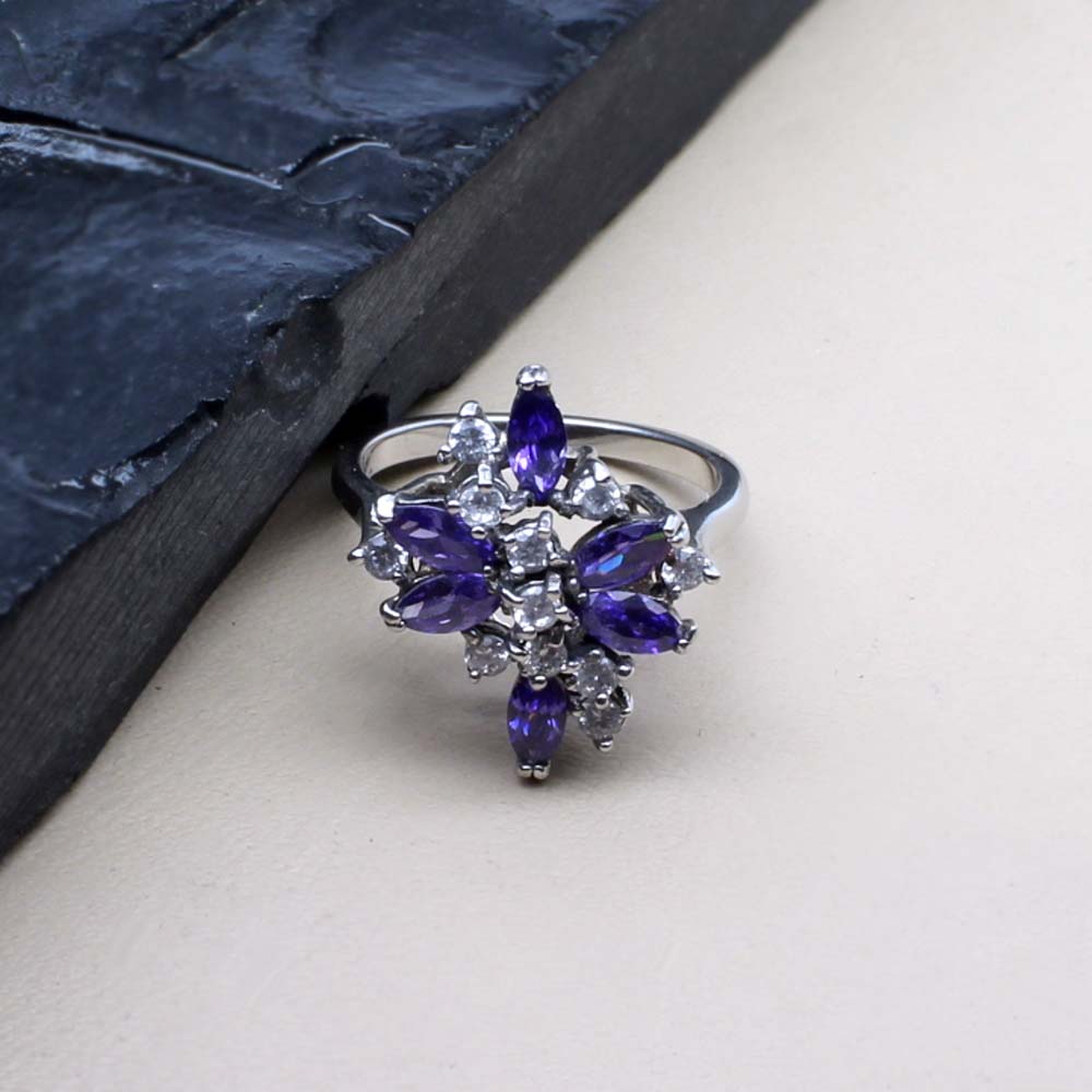 925 Sterling Silver CZ women finger ring