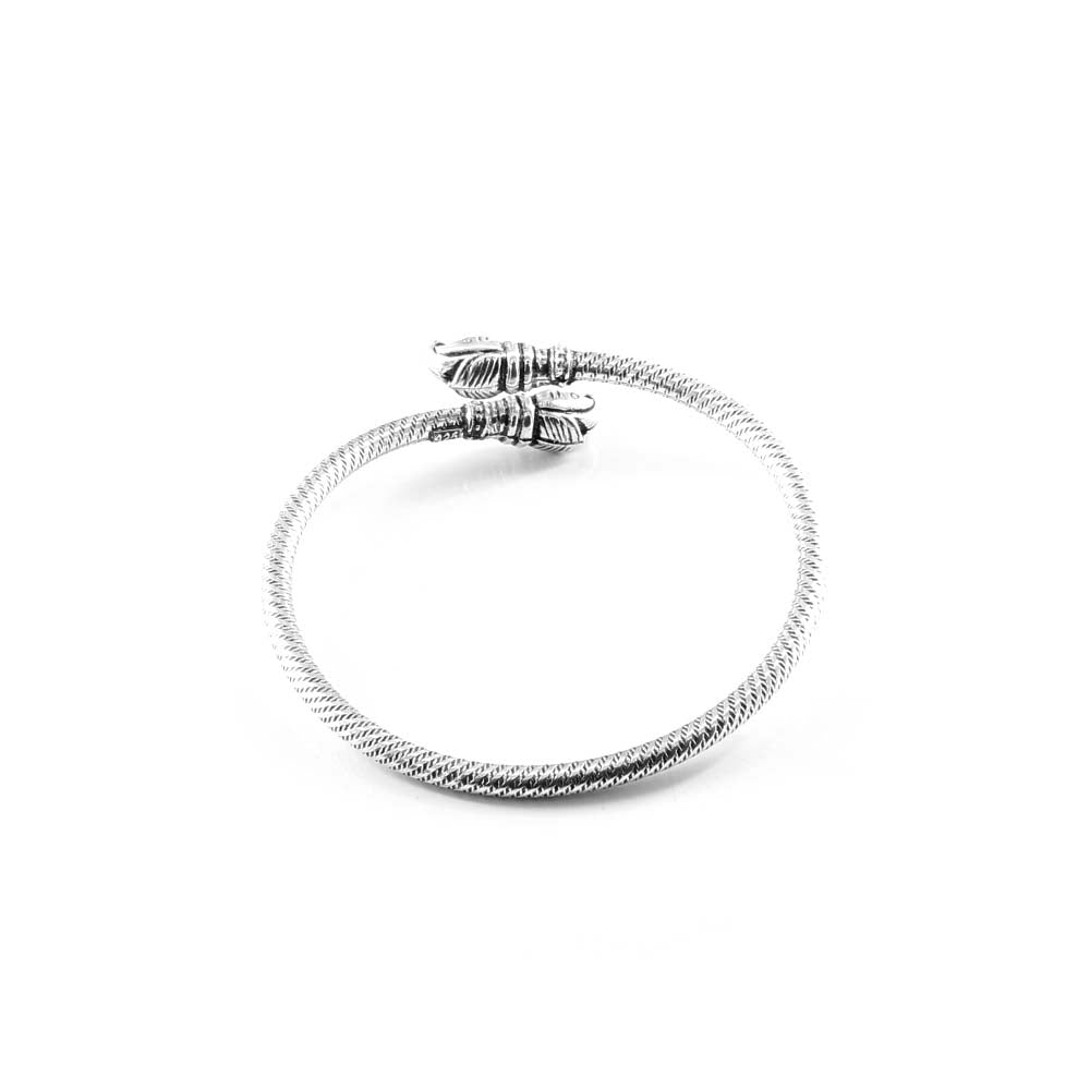 Real Silver Oxidized Indian Bracelet Bangle - Single