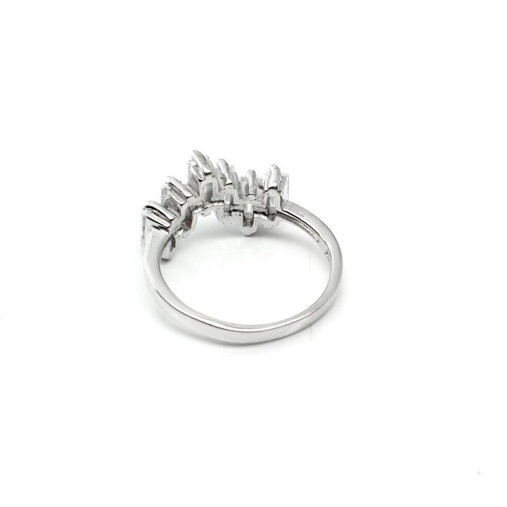 Real 925 Sterling Silver CZ women finger ring