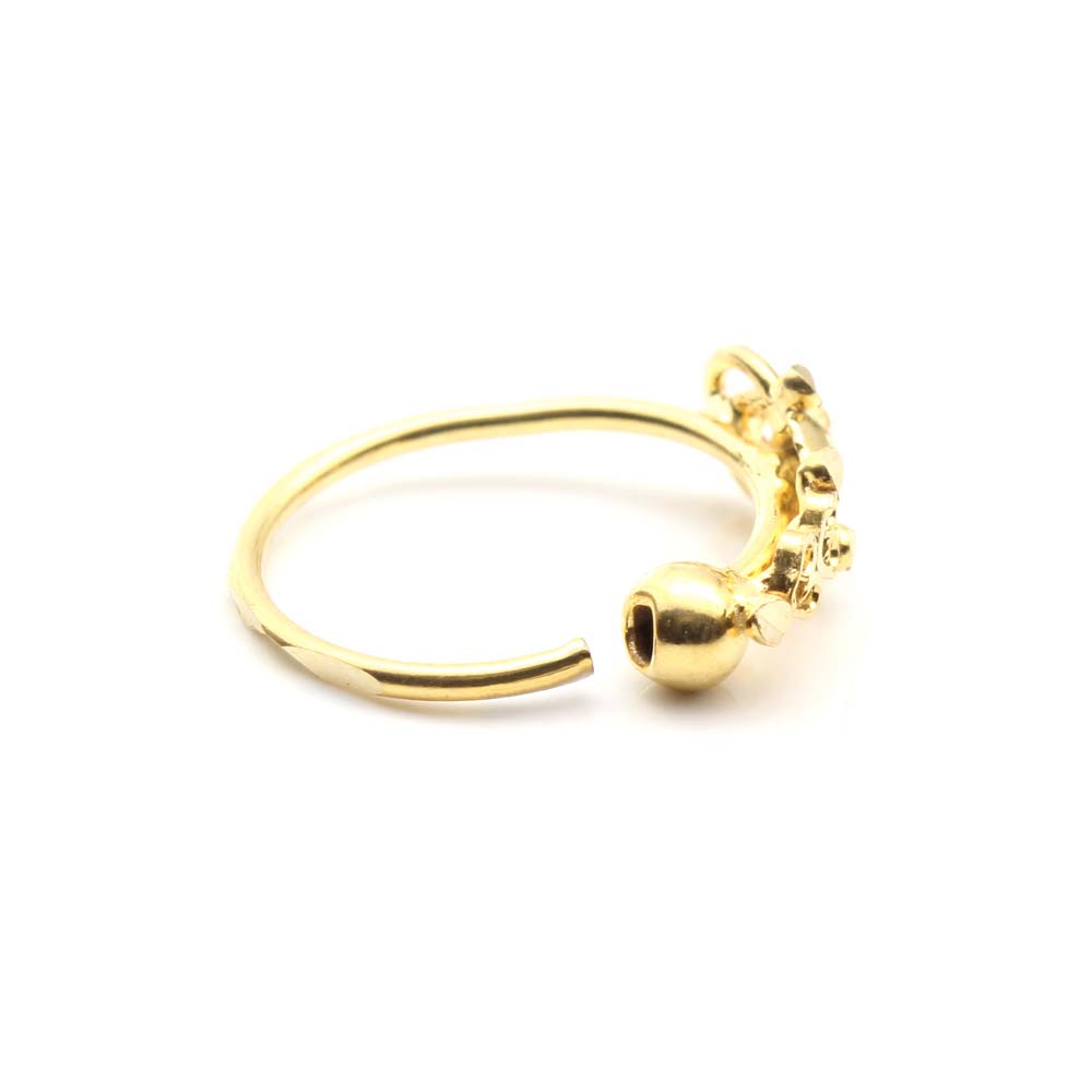 real gold nose women nose ring