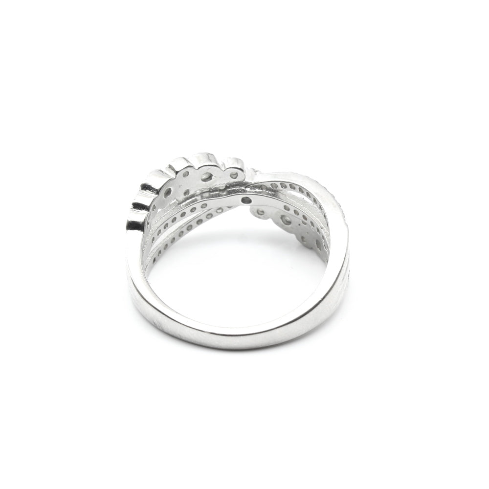 925 Sterling Silver White CZ Women Ring