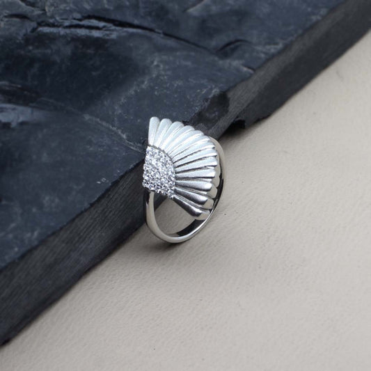 Real 925 Sterling Silver CZ Women Ring
