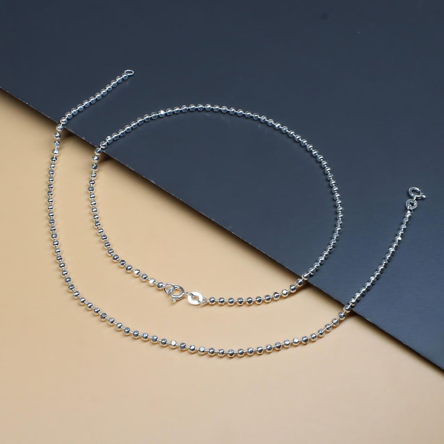 925 Sterling Silver Girl Women Anklets Ankle Bracelet 10.3"