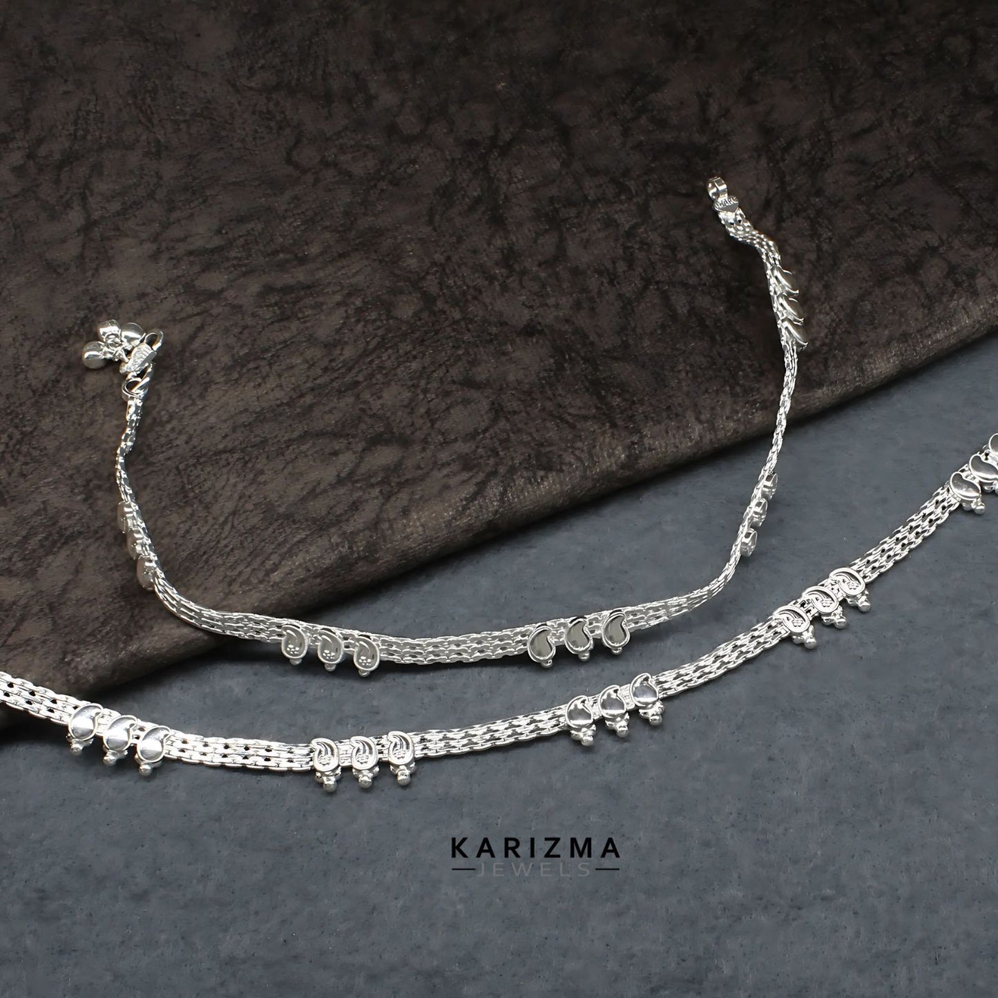 Real Sterling Silver amazing women Anklet Ankle Bracelet 10.3"