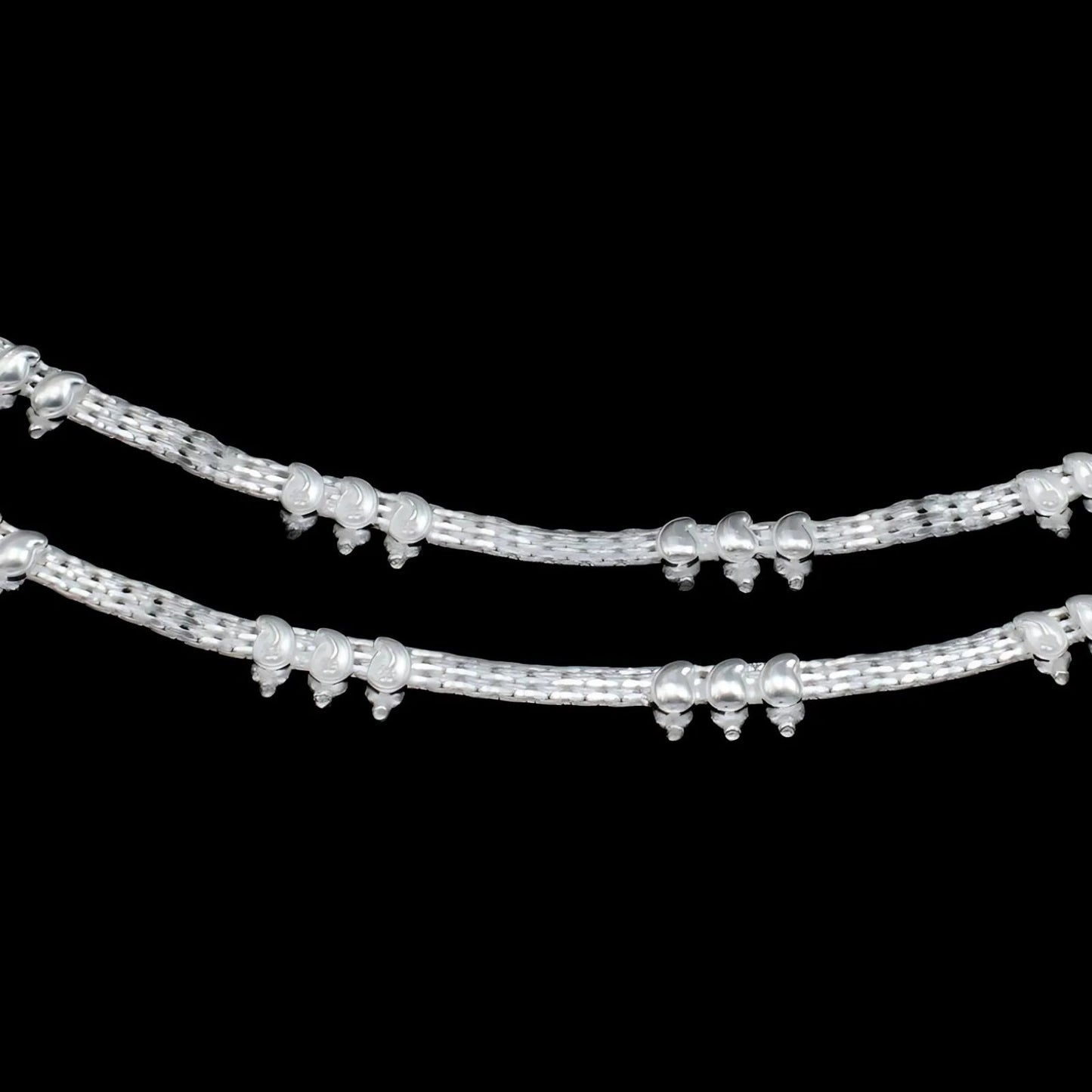 Real Sterling Silver amazing women Anklet Ankle Bracelet 10.3"