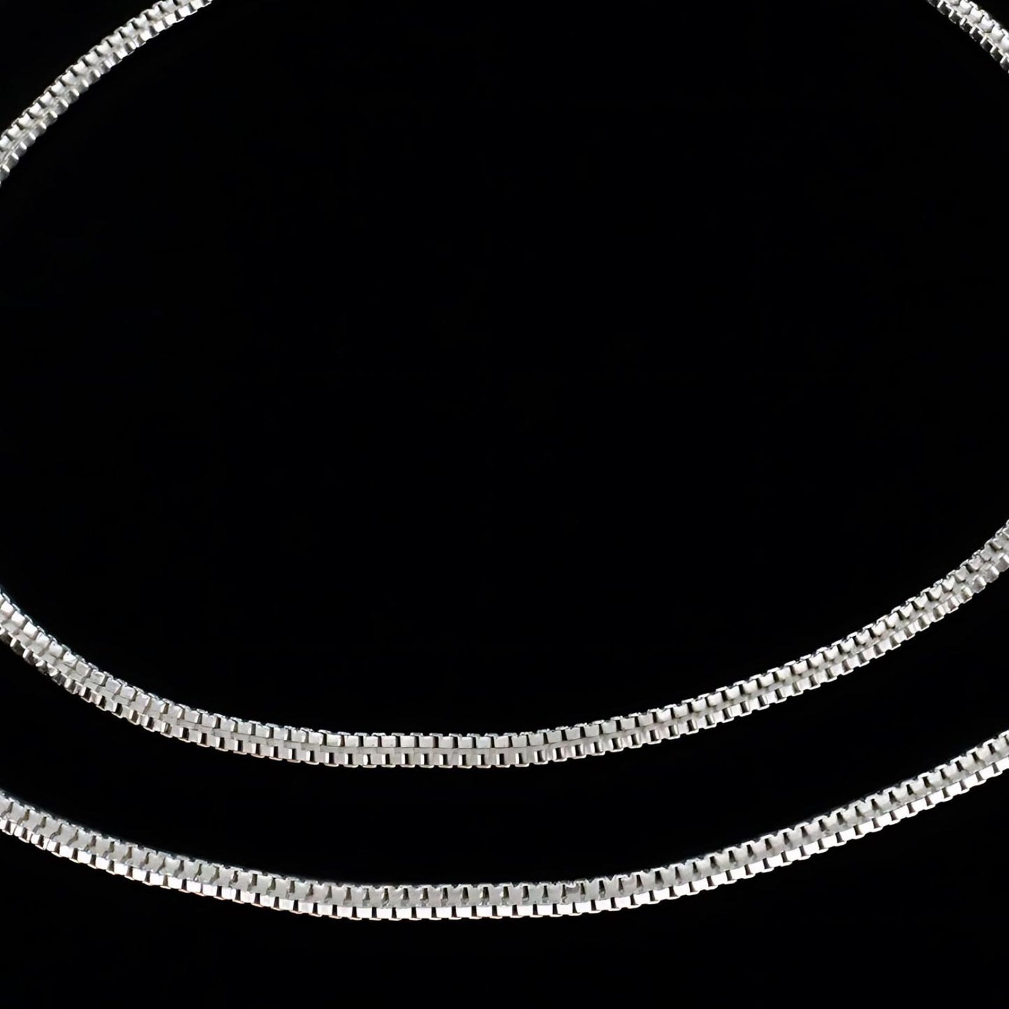 Trendy 925 Sterling Silver girlish Chain Anklet Pair 10.3"