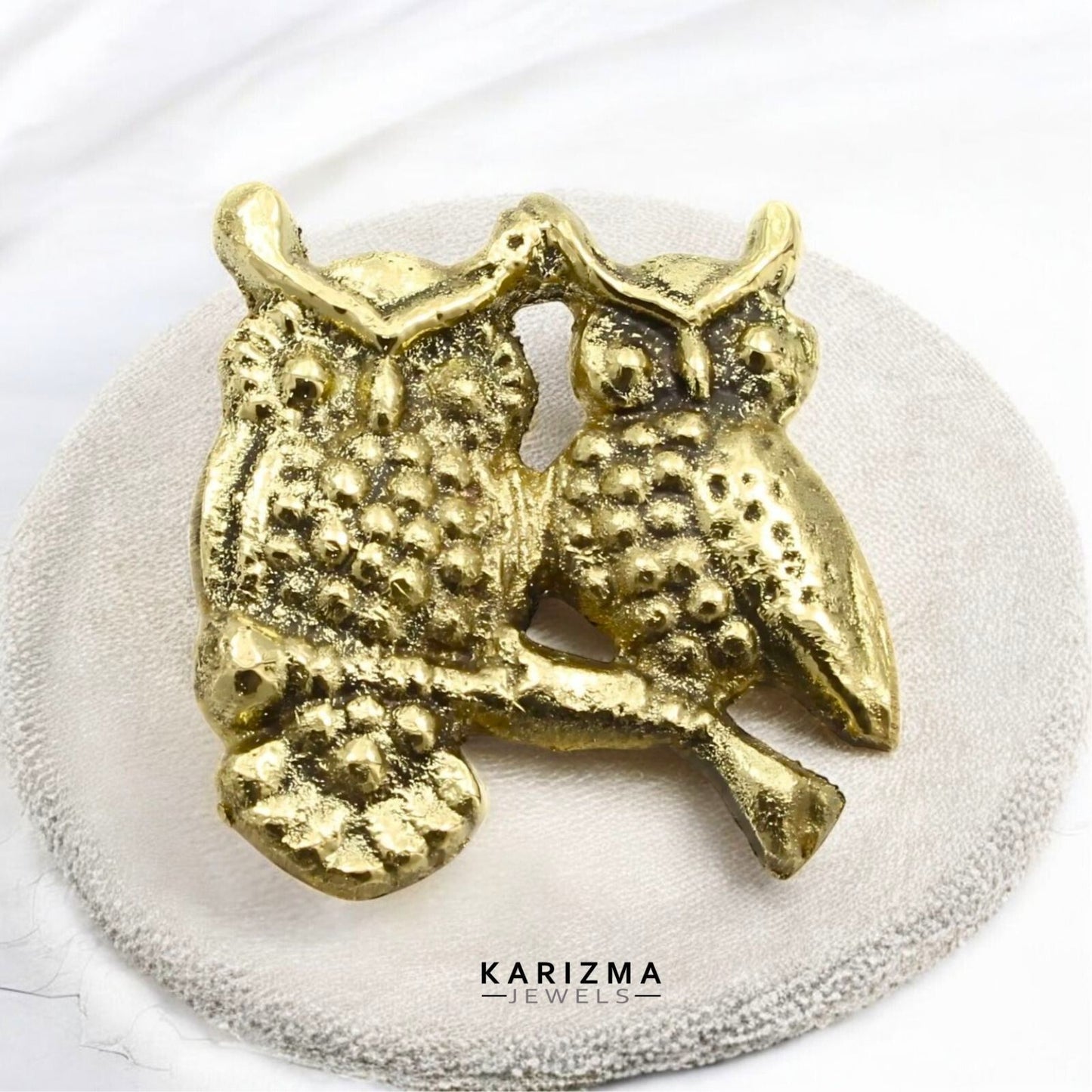 Brass Vastu Oxidized Owl Statue for Lal Kitab and red book remedies