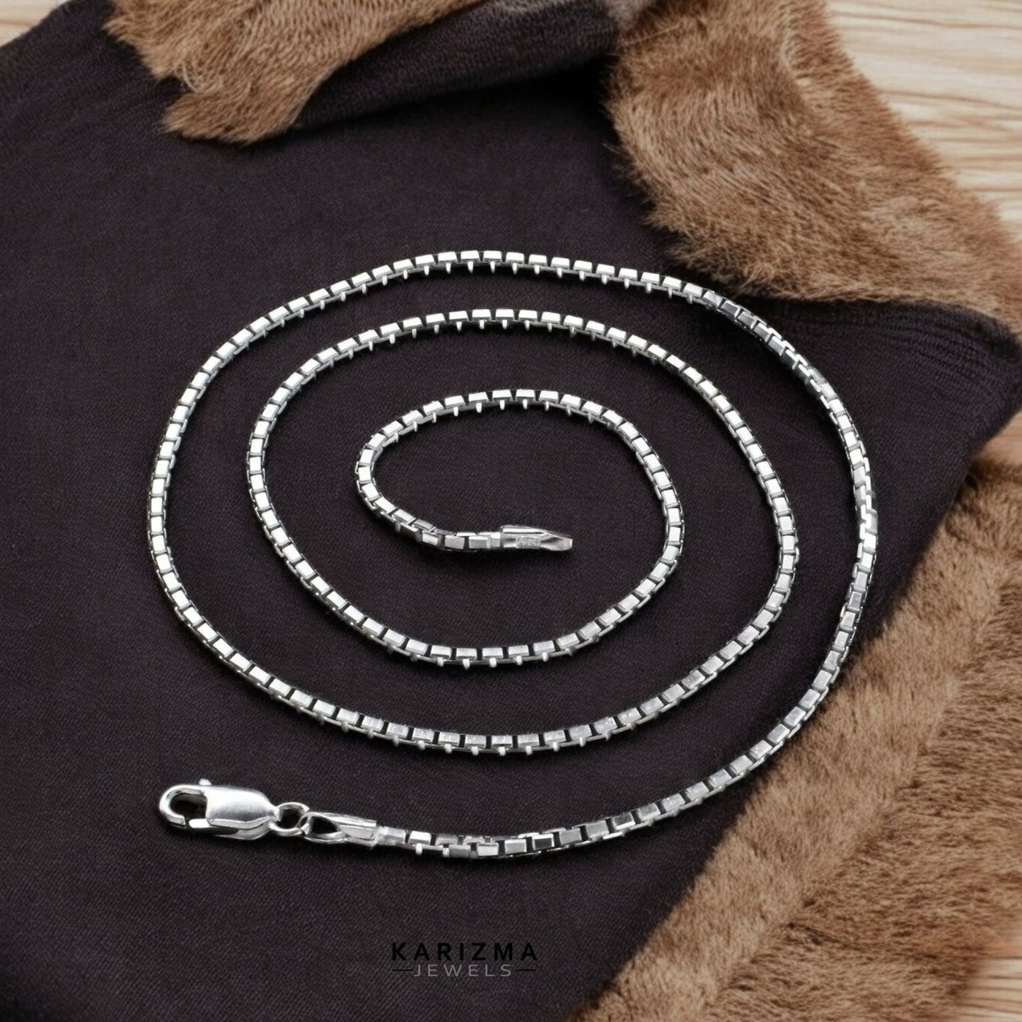 925 Sterling Silver Unisex Excellent gifting Neck Chain 18"