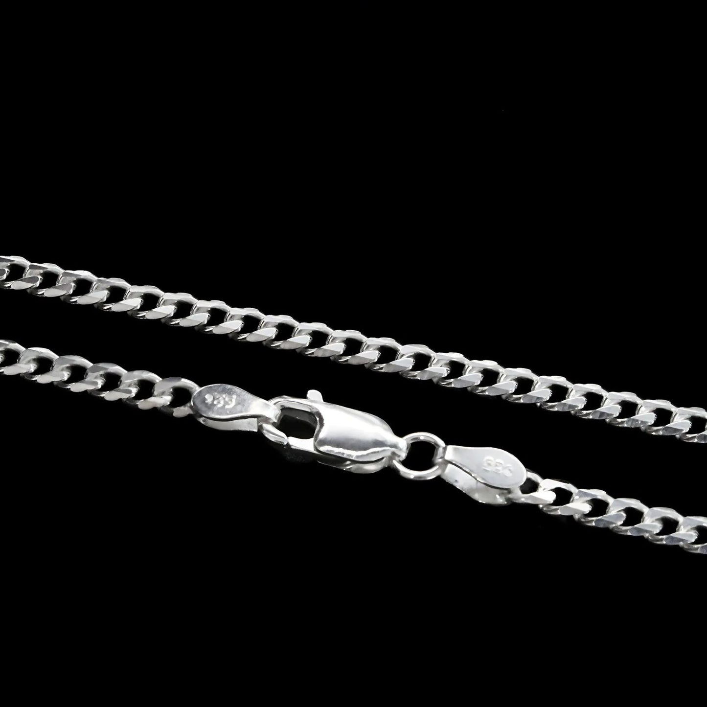 2.8MM Real 925 Sterling Silver Unisex daily wear Cuban Neck Chain 20"