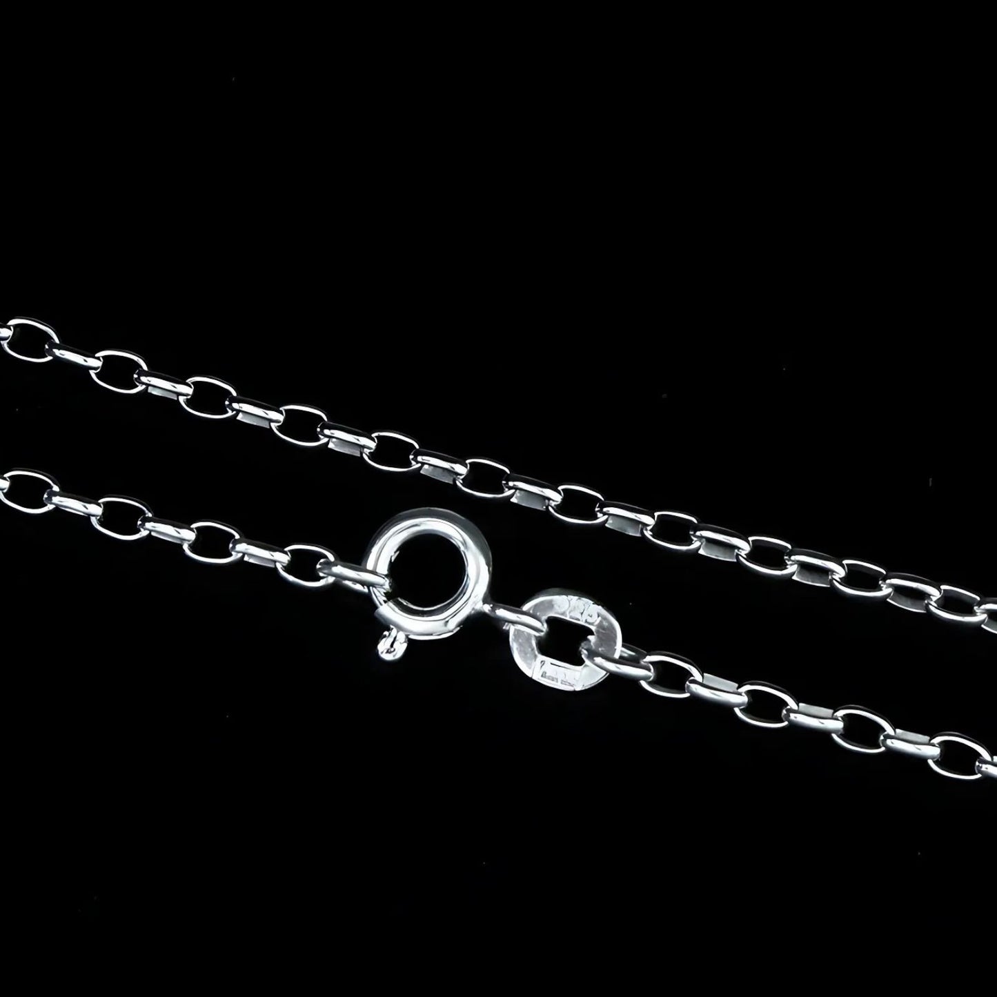 925 Sterling Silver Unisex CABLE Neck Chain 18"