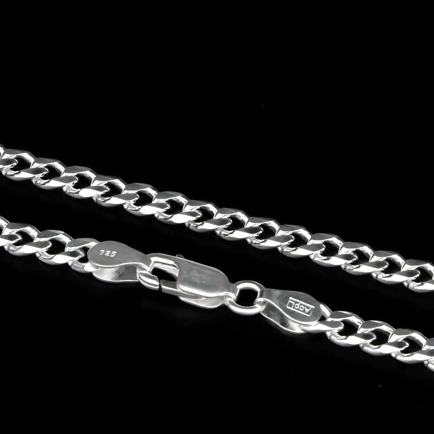 925 Sterling Silver Unisex Cuban Excellent Neck Chain