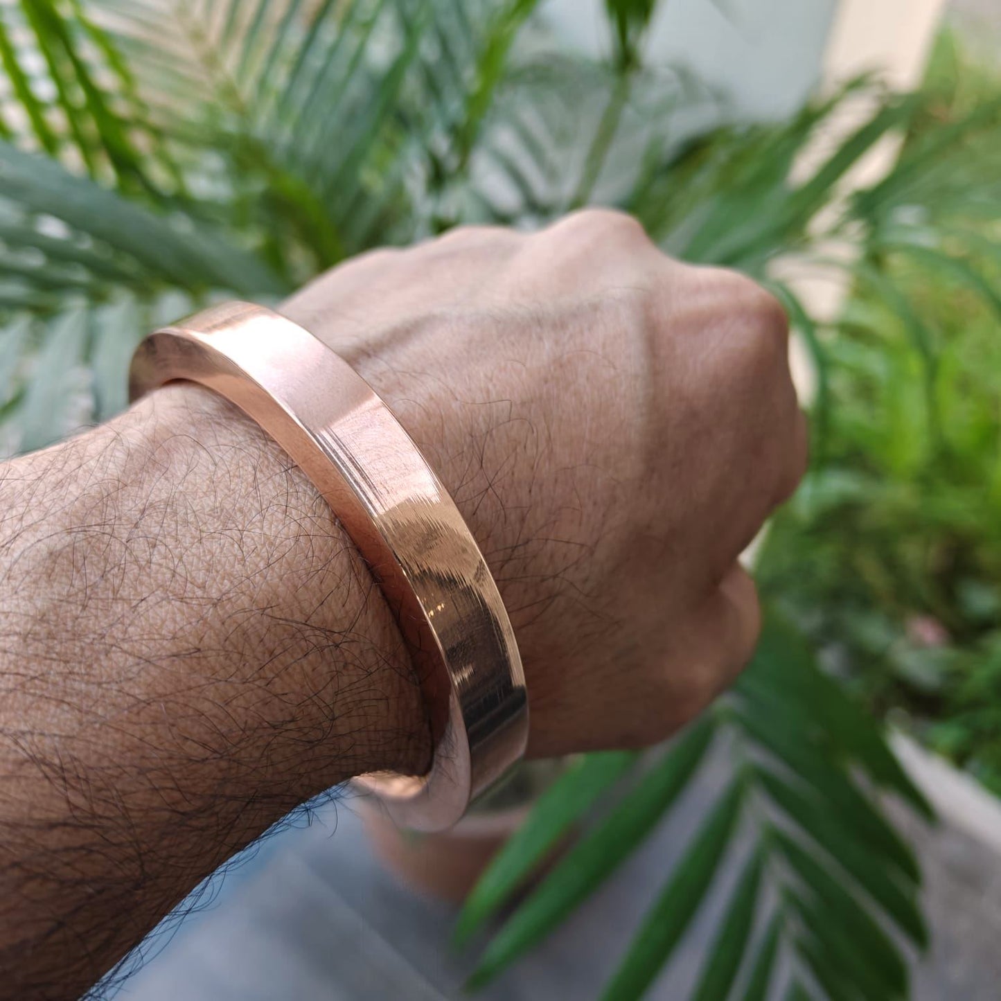 180-200 Grams Jointless casting heavy copper Kada for Men