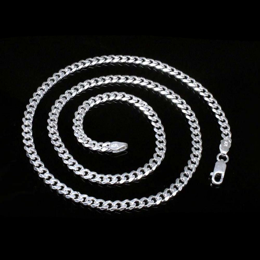Real Solid Sterling Silver Link Design Chain 20"
