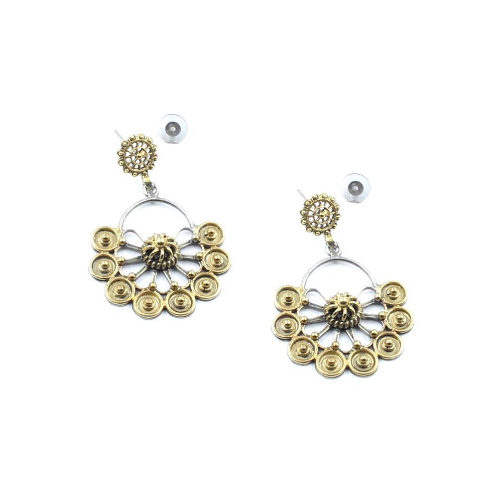 Women pure Silver Earrings with Push Back