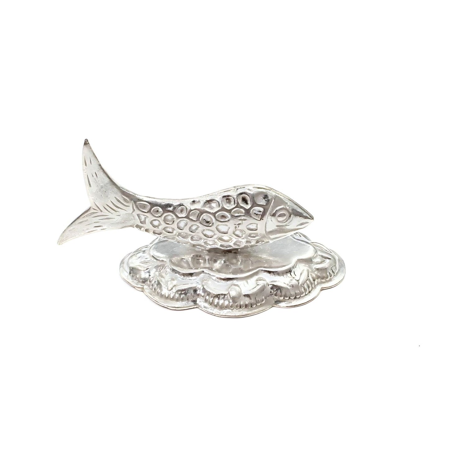 Hindu Religious Lord Vishnus Fish in Real Silver