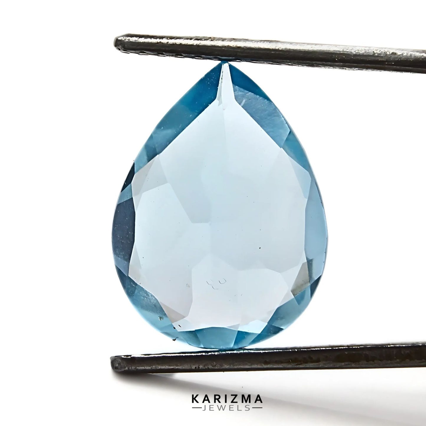 6.5Ct Natural Blue TOPAZ Pear Faceted Clear Gemstone