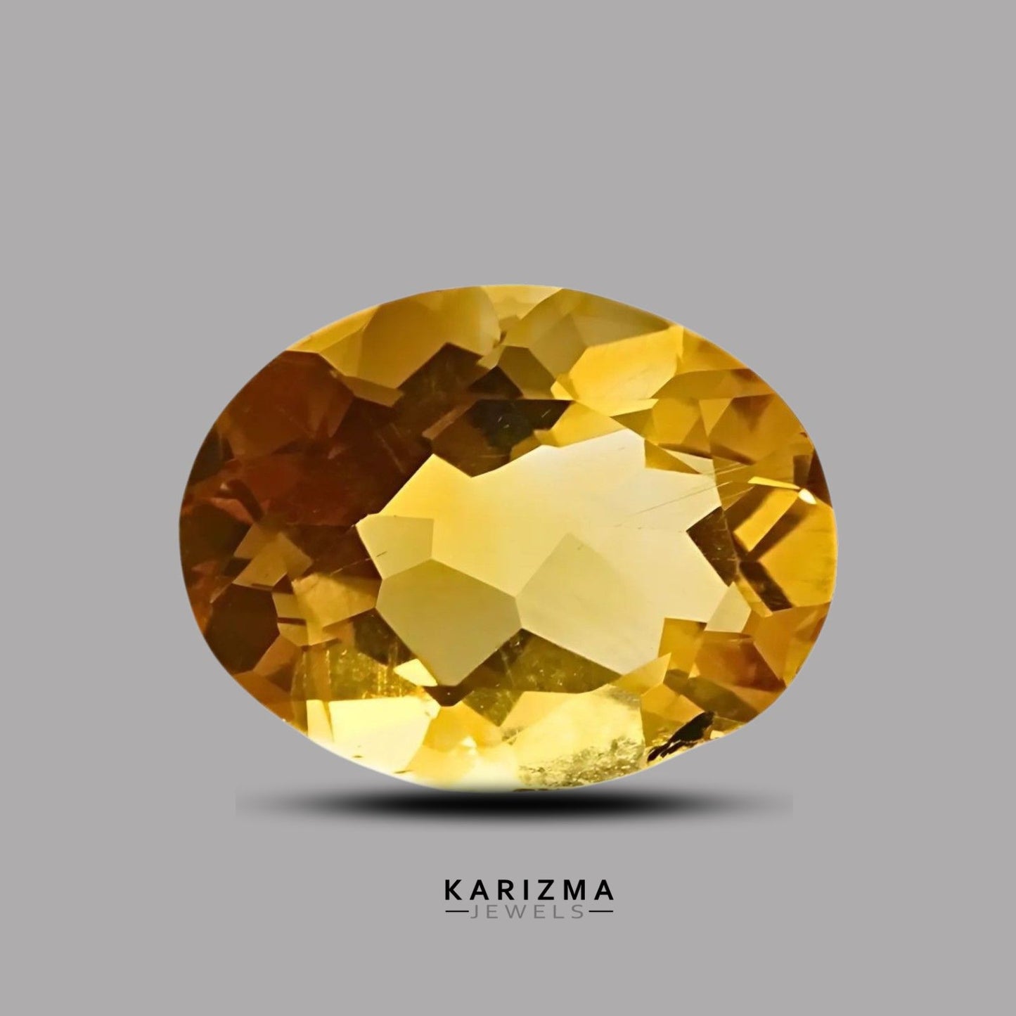 1.3Ct Natural Yellow Citrine (Sunella) Oval Shape Gemstone
