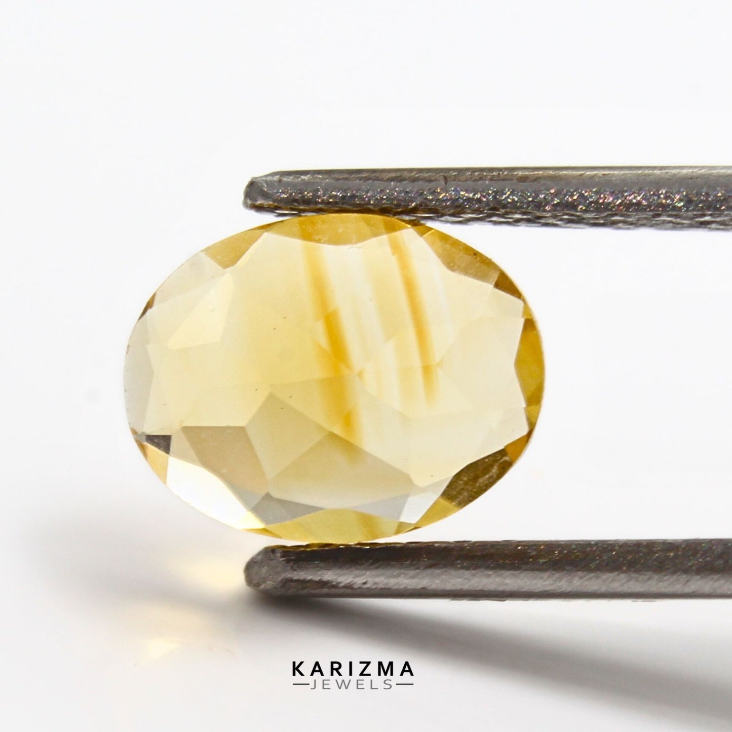 1.3Ct Natural Yellow Citrine (Sunella) Oval Shape Gemstone