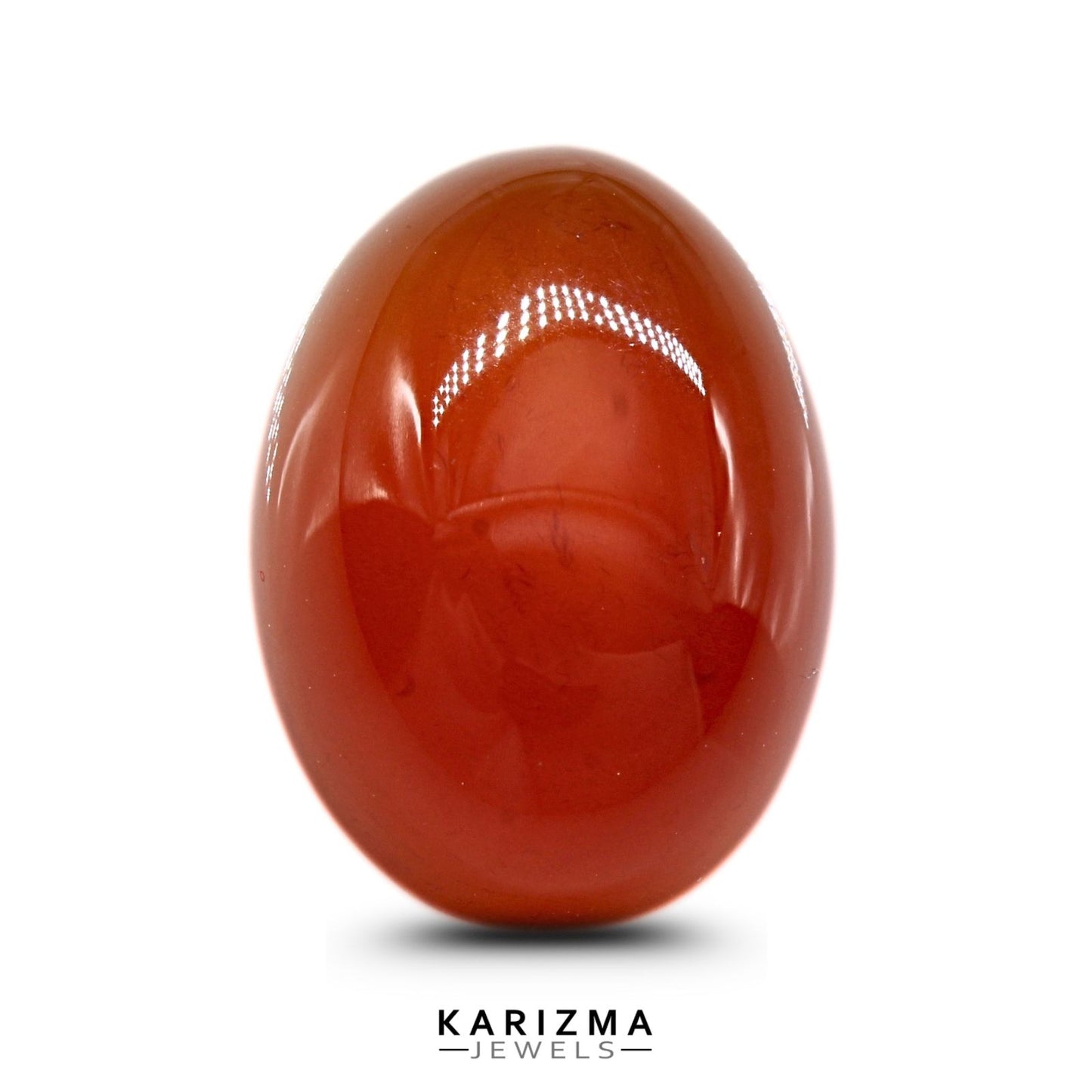 12.9Ct Natural Orange Agate (Hakik) Oval Gemstone
