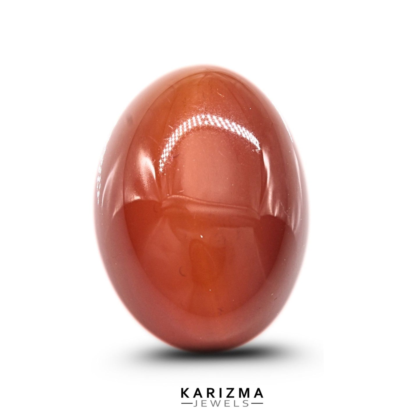 11.7Ct Natural Orange Agate (Hakik) Oval Gemstone