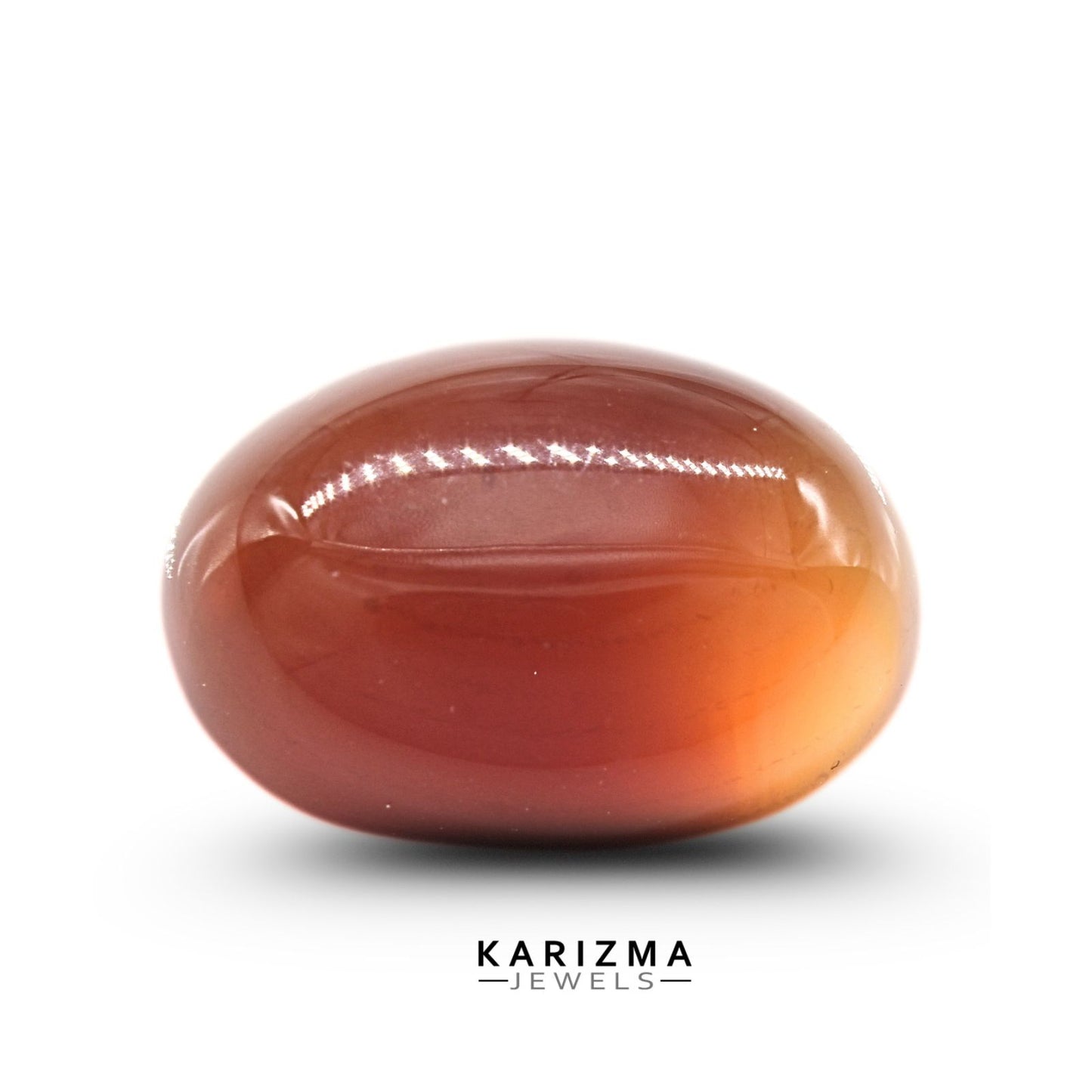 12.2Ct Natural Orange Agate (Hakik) Oval Gemstone