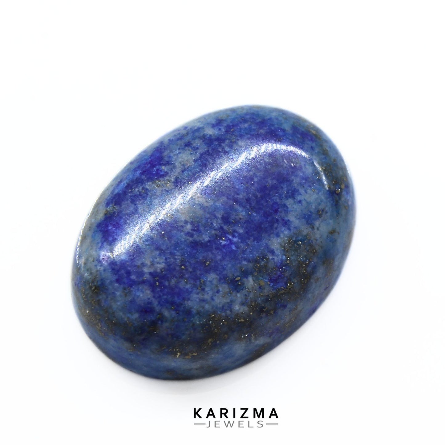14Ct Natural Blue Untreated Lapis Lazuli Oval Cabochon Gemstone