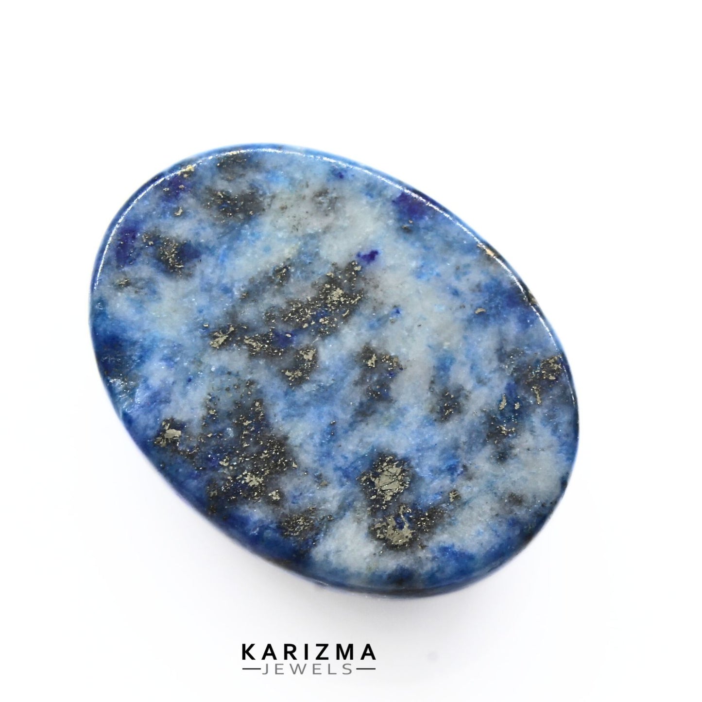 14Ct Natural Blue Untreated Lapis Lazuli Oval Cabochon Gemstone