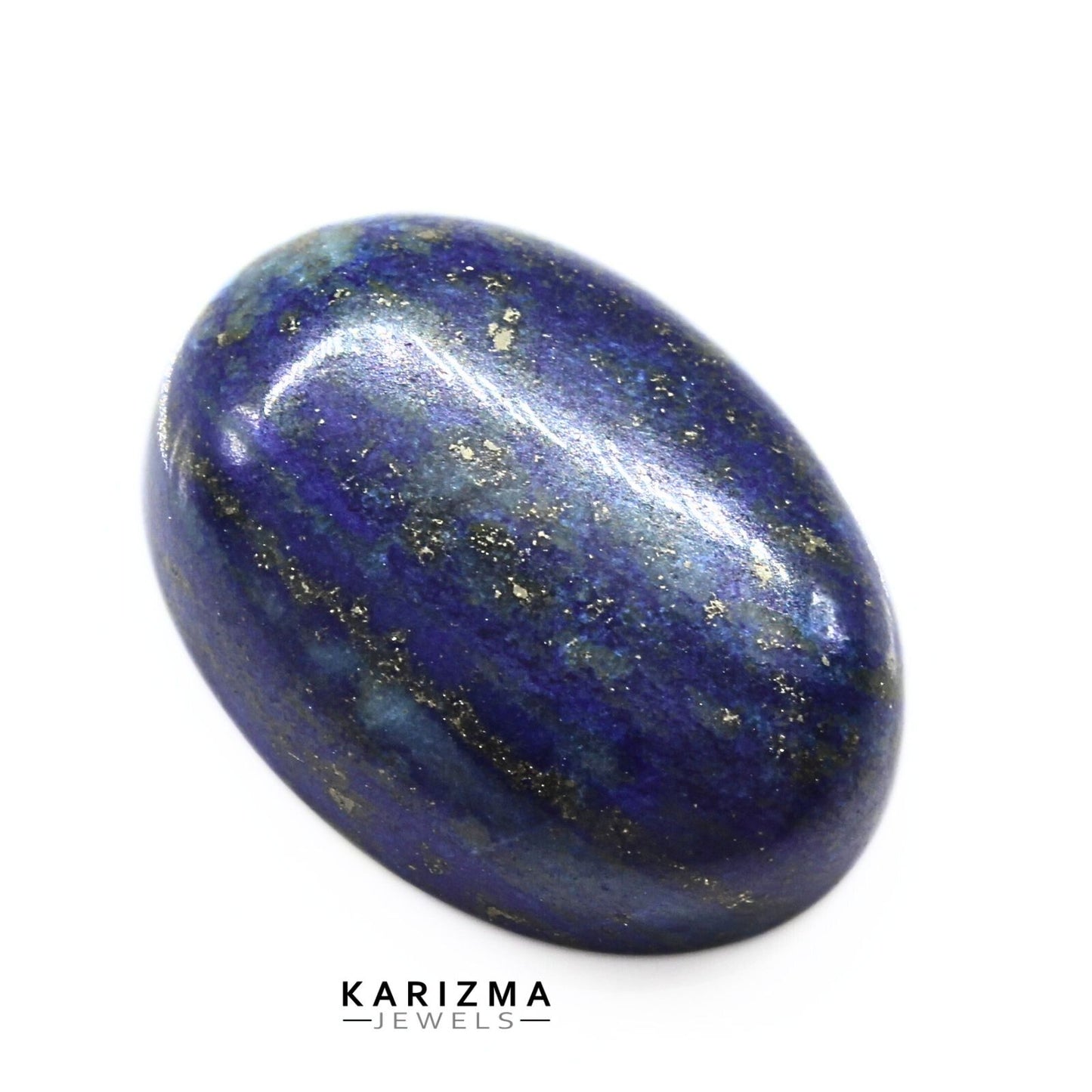 12.7Ct Natural Blue Untreated Lapis Lazuli Oval Cabochon Gemstone