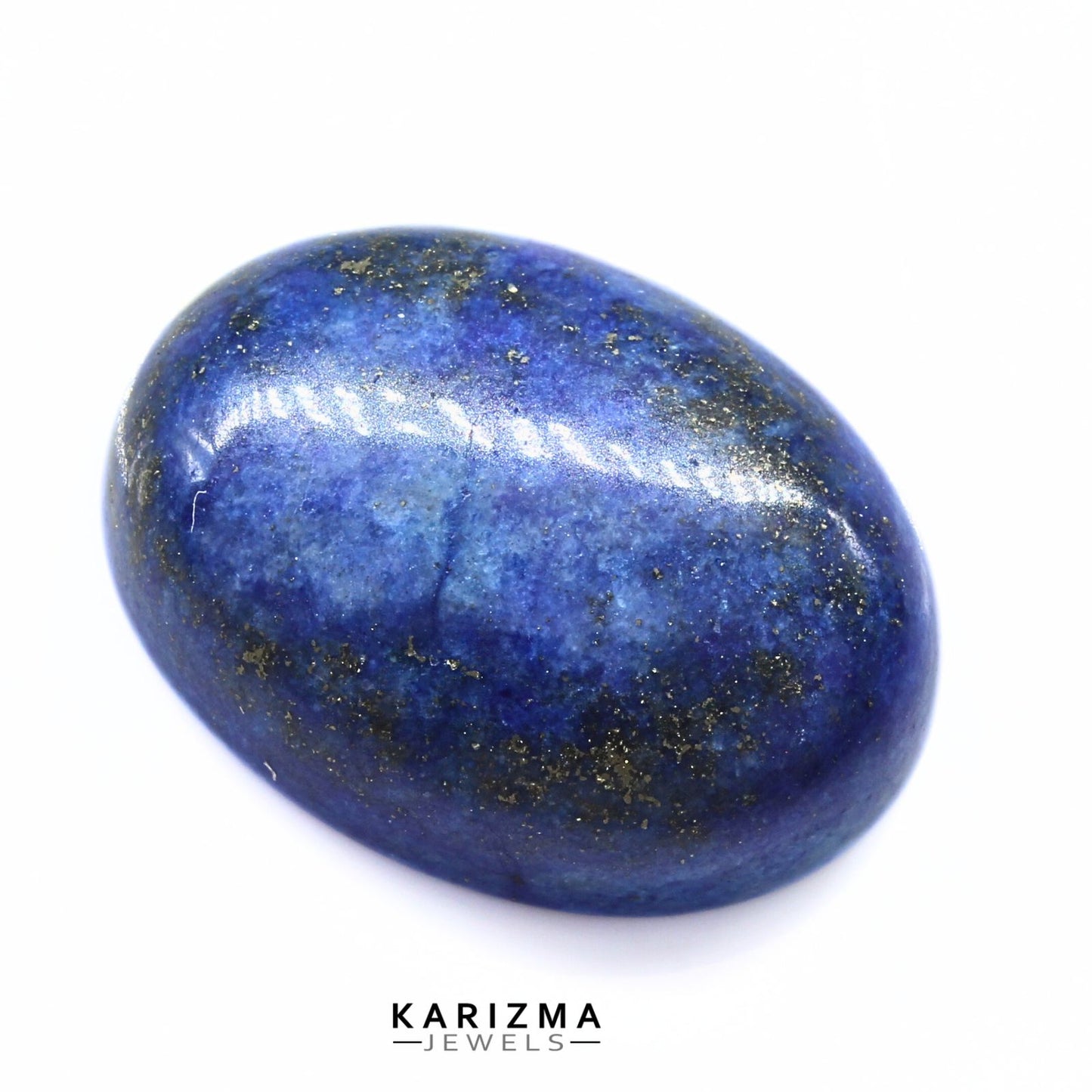 14Ct Natural Blue Untreated Lapis Lazuli Oval Cabochon Gemstone