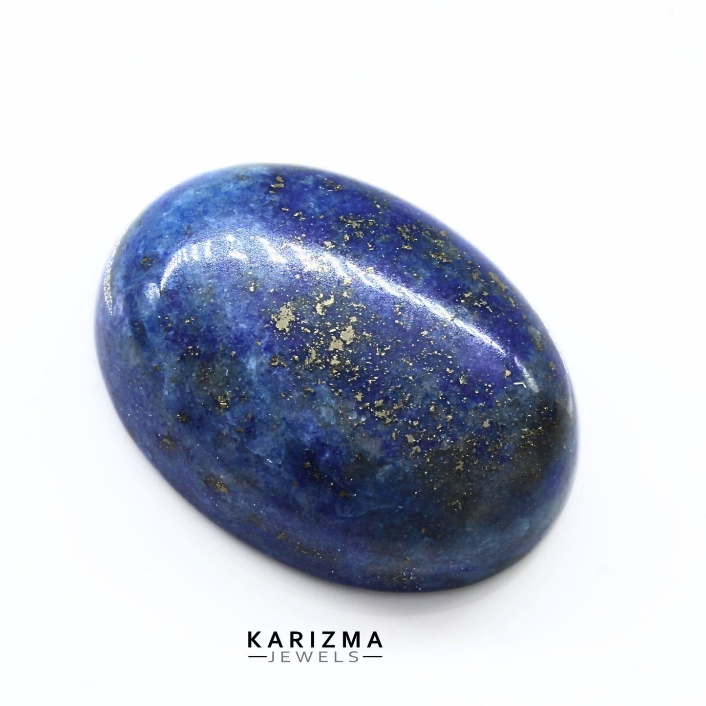 12.1Ct Natural Blue Untreated Lapis Lazuli Oval Cabochon Gemstone