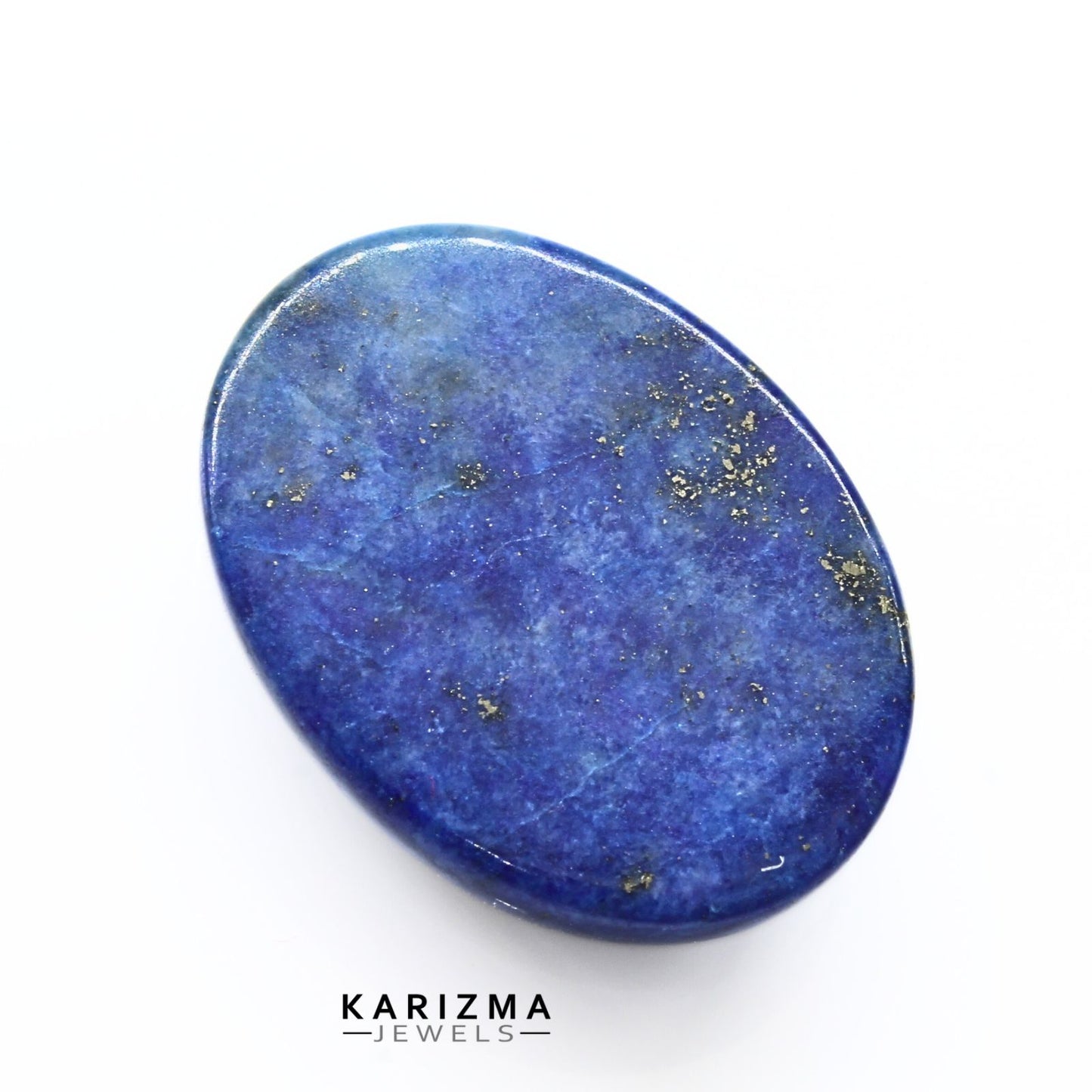 12.1Ct Natural Blue Untreated Lapis Lazuli Oval Cabochon Gemstone