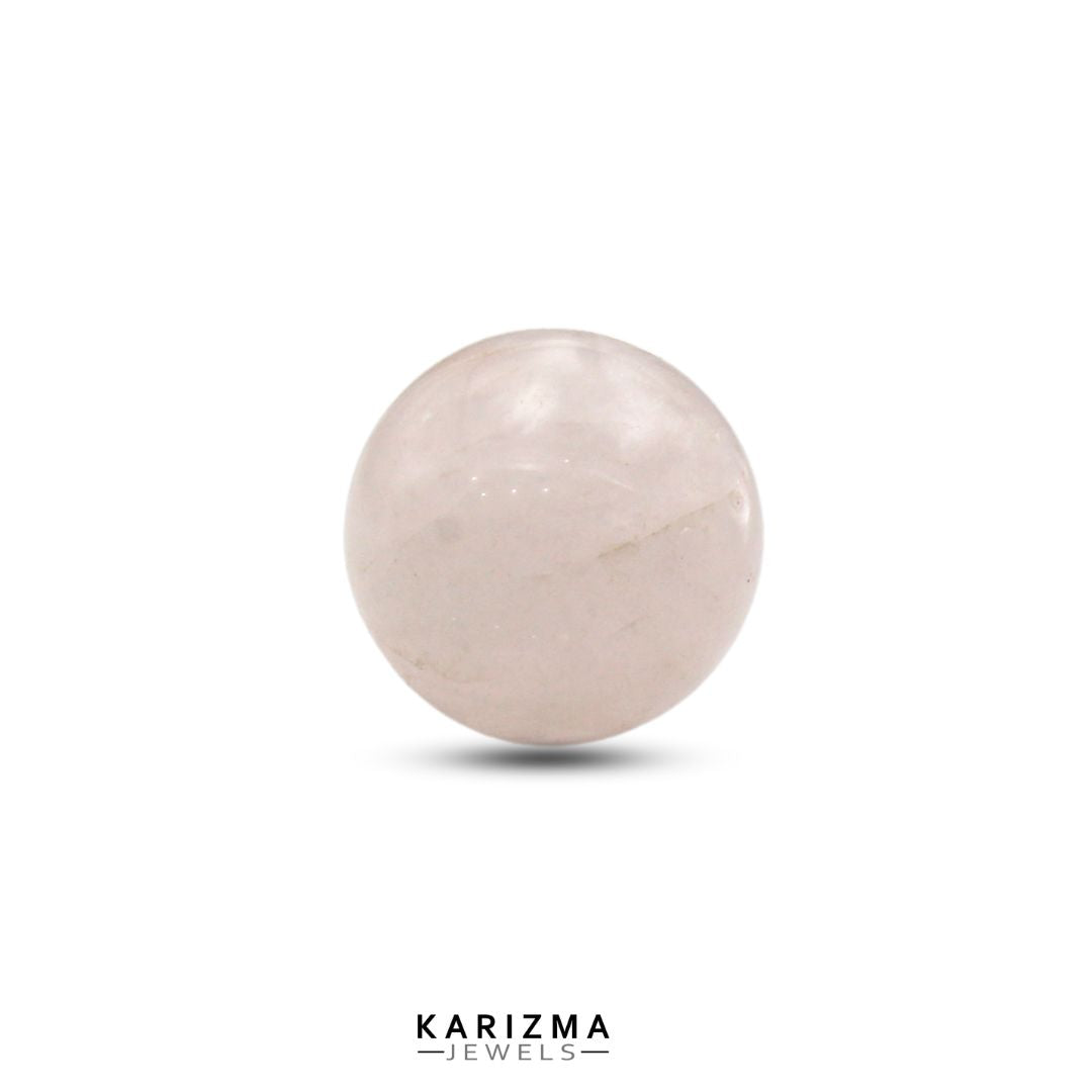 33.15Ct Rose Quartz Gemstone Crystal Sphere Healing Ball.