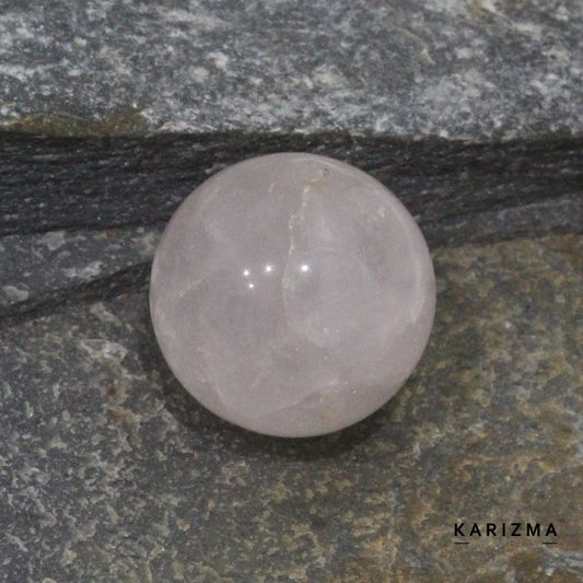 36.85Ct Rose Quartz Gemstone Crystal Sphere Healing Ball.