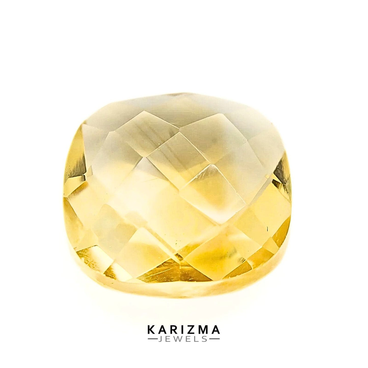 3.3Ct Natural Yellow Citrine (Sunella) Cushion Shape Gemstone