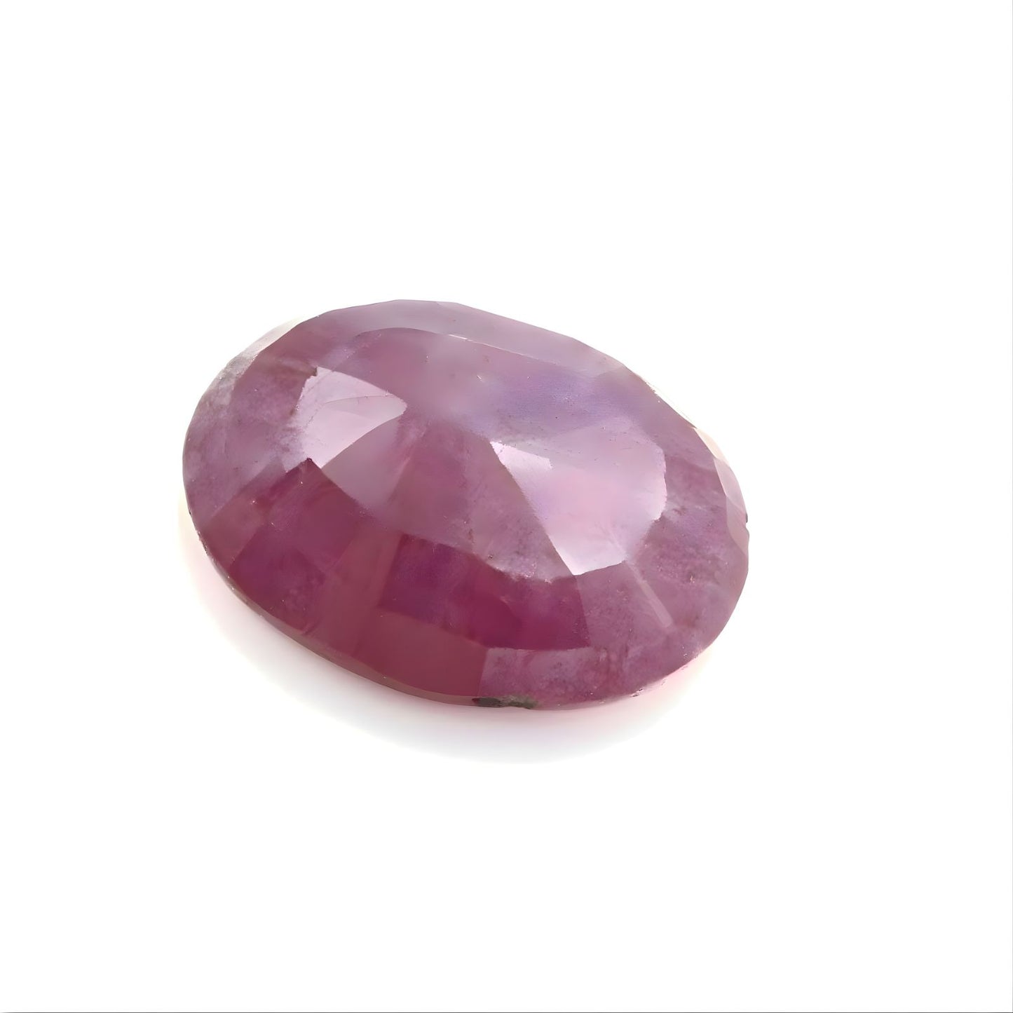 2.5Ct Natural Purplish Red Ruby (Manik) Oval Faceted Gemstone