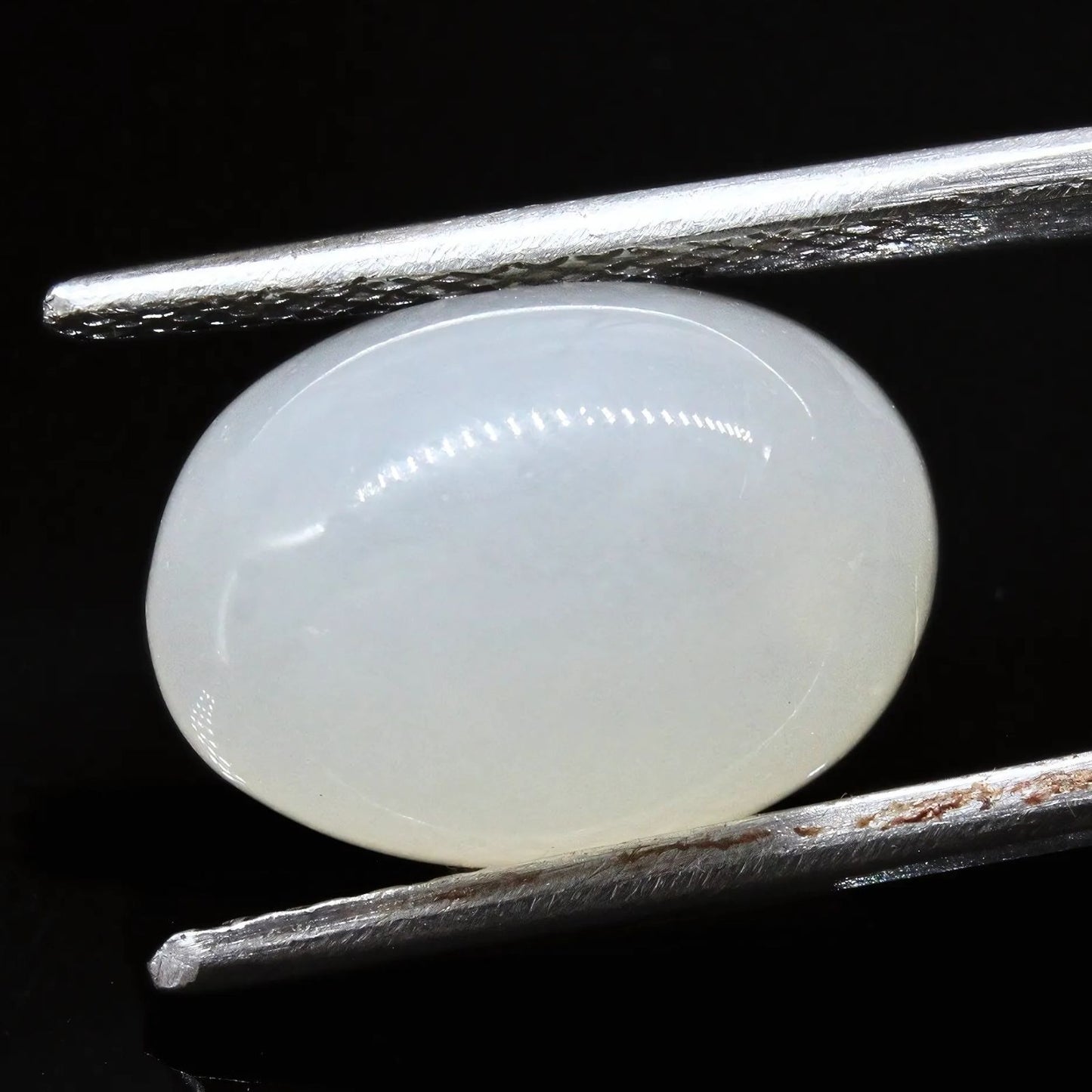 5.9Ct Natural Cloudy white Moonstone Oval Rashi Gemstone
