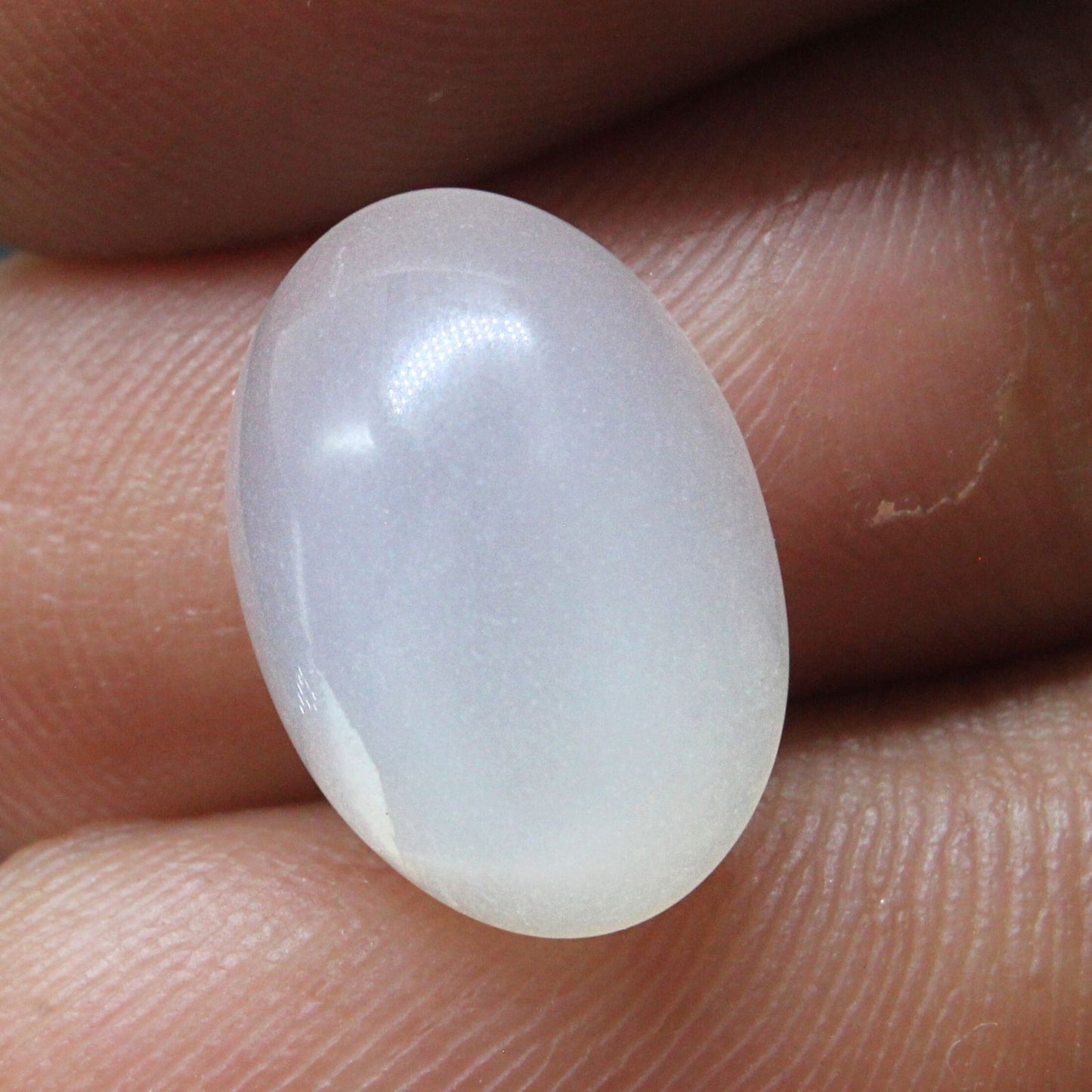 4.3Ct Natural Cloudy white Moonstone Oval Rashi Gemstone